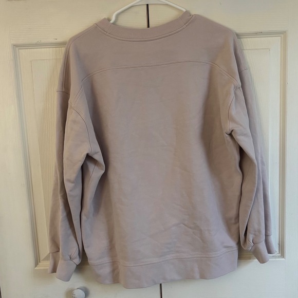 Lululemon Perfectly Oversized Crewneck Sweatshirt Mauve Pink Lavender Pullover - Picture 2 of 7
